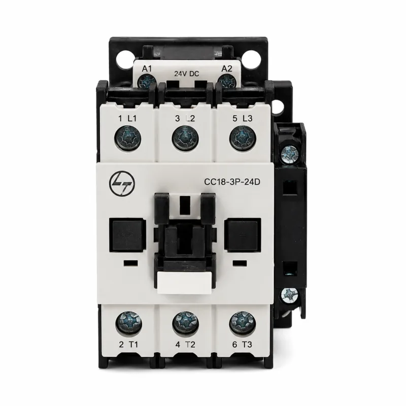 18A 3 Pole Industrial Contactor — 24V DC Coil — CC18-3P-24D